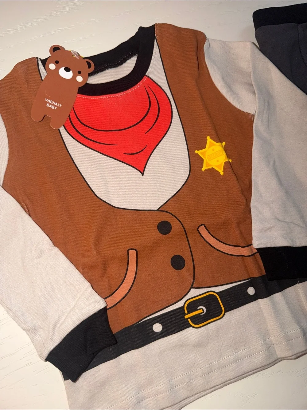 Kids Cowboy Sheriff Cotton Pajama Set 2T 3T 4-5 6-7